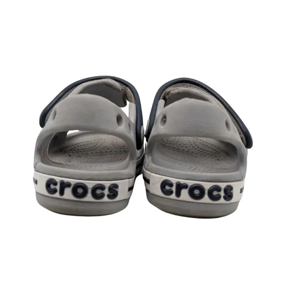 Crocs Kids Grey Navy Crocband Sandal Toddler 8